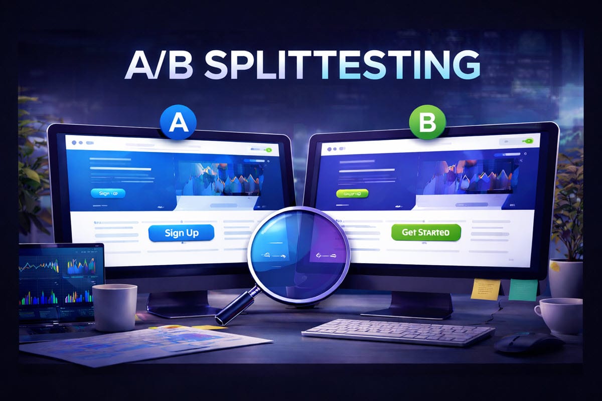 A/B splittest med variant A og B