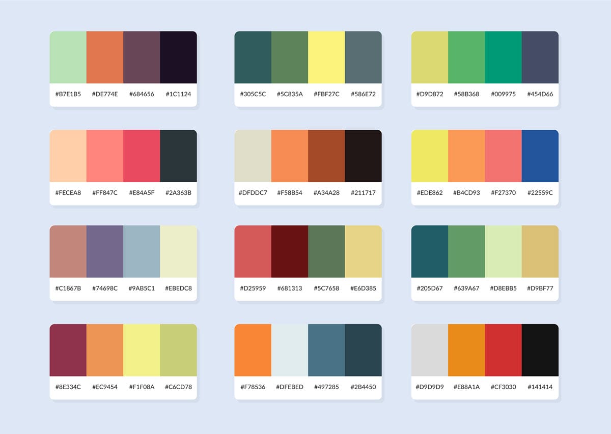 Farvepalette og HTML farvekoder