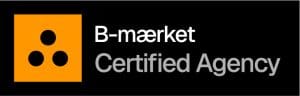 Pilanto ApS er certificeret af B-mærket — et kvalitetsstempel der hjælper virksomheder med at undgå uklare aftaler, skjulte bindinger og dårlige bureauoplevelser. Pilanto ApS er certificeret af B-mærket